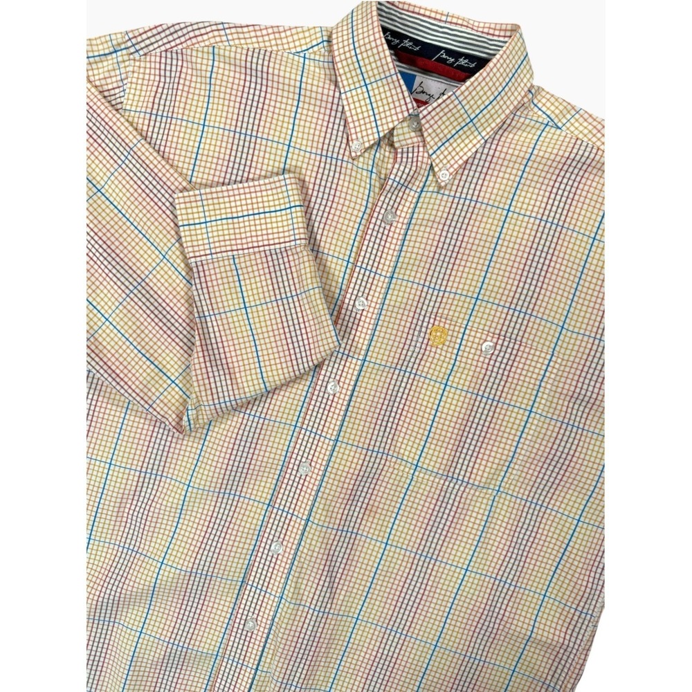 WRANGLER George Strait Cowboy Cut Button Up Shirt Mens L Multicolor Plaid